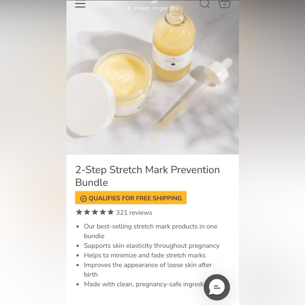 Nourishing Stretch Mark Serum & Cream Set